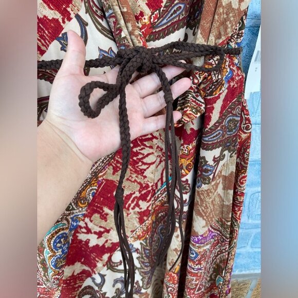 RALPH LAUREN PAISLEY WRAP DRESS SIZE 3 x - Picture 4 of 11